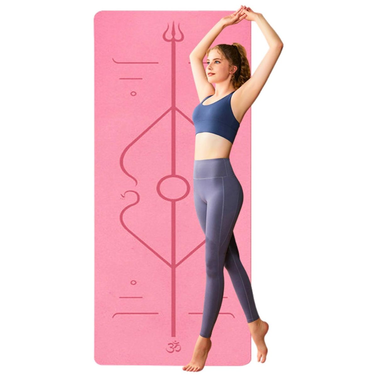 YEP S - Mat De Yoga 6 mm Ecologico Biodegradable Yep Sport - Rosa