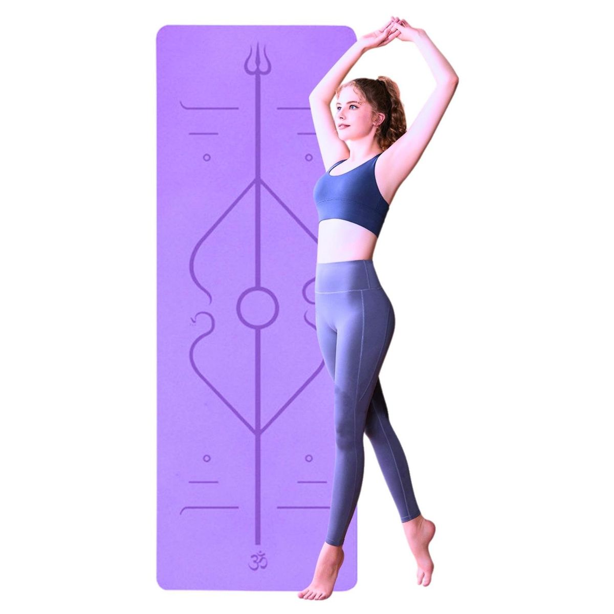YEP S - Mat De Yoga 6 mm Ecologico Biodegradable Yep Sport - Violeta
