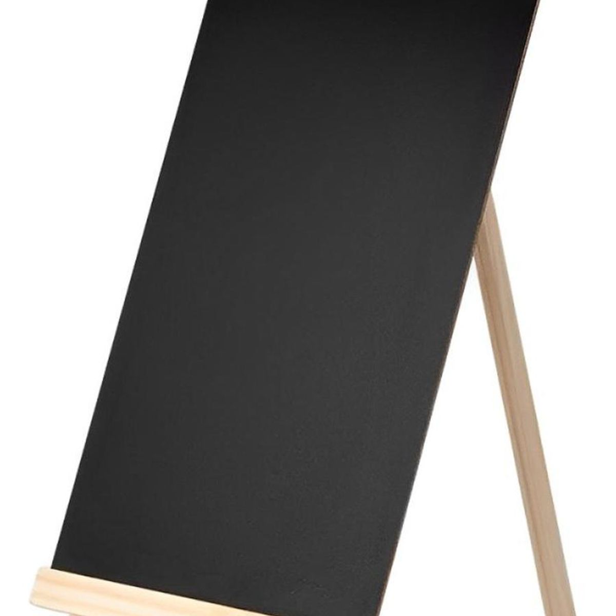 IMPORTCLICK - Pizarra Tipo Caballete Atril Tiza Madera 25x48 CM Negra