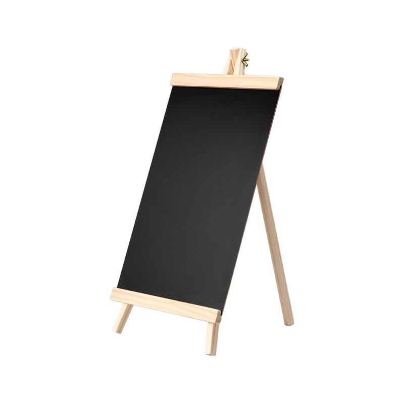 IMPORTCLICK - Pizarra Tipo Caballete Atril Tiza Madera 25x48 CM Negra - Negro