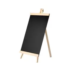 IMPORTCLICK - Pizarra Tipo Caballete Atril Tiza Madera 25x48 CM Negra - Negro