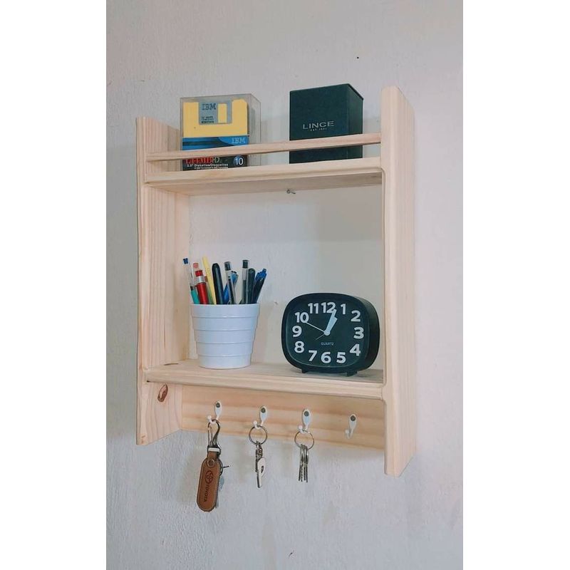 GENERICO - Porta Llaves Para Pared Y Decoración Rustico