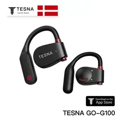 GENERICO - Audífonos Deportivos Bluetooth TESNA Bicolor Rojo y Negro