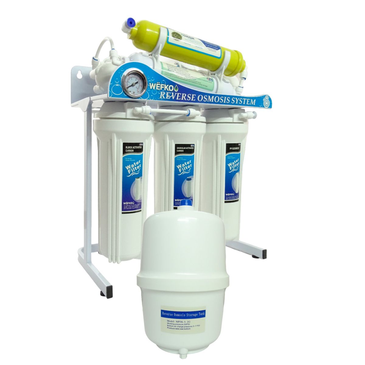 GENERICO - Purificador WËFKO Osmosis Inversa 7 Etapas Con Filtro Alcalino