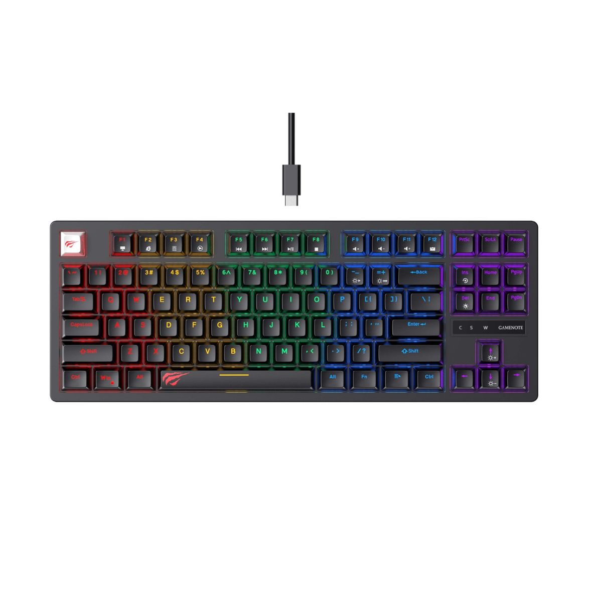 HAVIT - Teclado Gamer Mecánico Luces RGB KB892L Havit