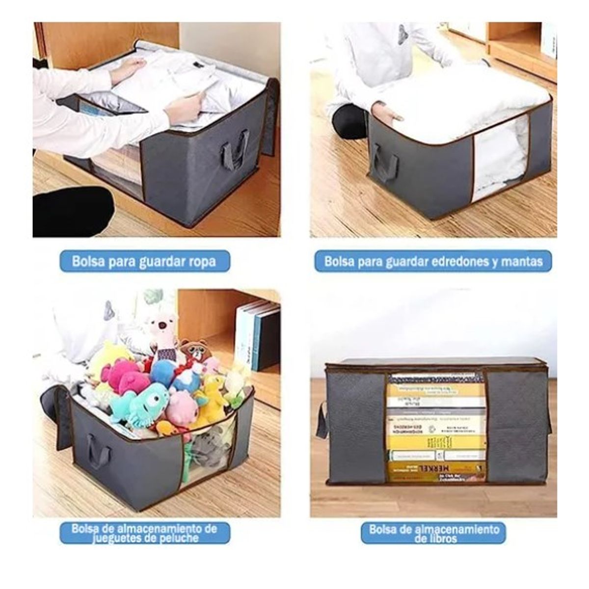 ESHOPANGIE - Pack 3 Bolsas Organizador Almacenamiento De Ropa / Mantas