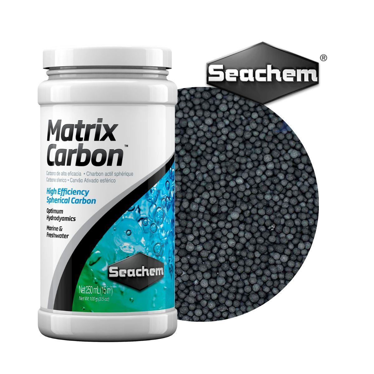GENERICO - Matrix Carbón Activo 250 ml Para Acuarios Material Filtrante