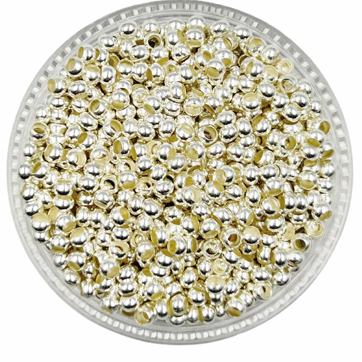 GENERICO - Balines Pequeños Para Bisutería De Baño De Oro 5gr - Plateado - Talla Única
