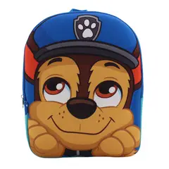 PAW PATROL - Mochila Niño Chase Face 3D Azul