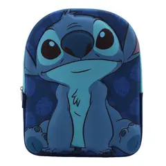 DISNEY - Mochila Niño Stitch Face 3D Azul