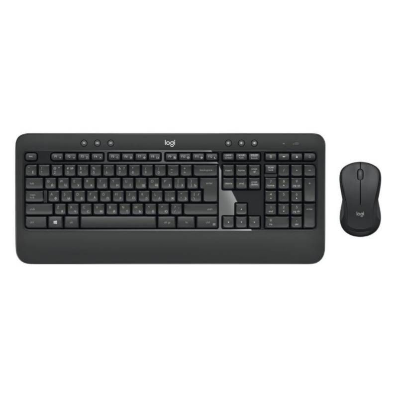 LOGITECH - LOGITECH COMBO TECLADO+MOUSE ADVANCED INALAMBRICO USB  540 BLACK