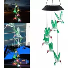GENERICO - Lampara Colibri Colgante Led Solar Jardin Terraza