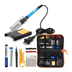 MUNDO MAGIA - Kit Cautín Soldador 60w Punto Lápiz Temperatura Regulable