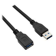 HP - DHC-UB101-2M EXTENCION USB 30 MACHO-HEMBRA 2MTS - Negro