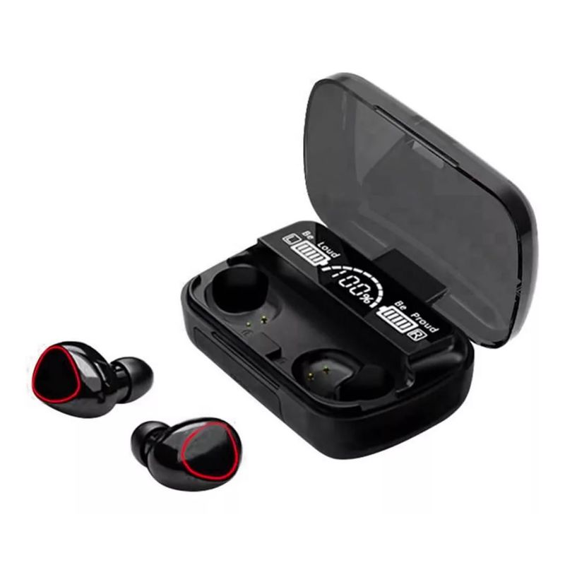 GENERICO - Audífonos Inalámbricos Bluetooth V5.1 M10 Powerbank 2000 Color Negro