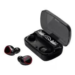 GENERICO - Audífonos Inalámbricos Bluetooth V5.1 M10 Powerbank 2000 Color Negro