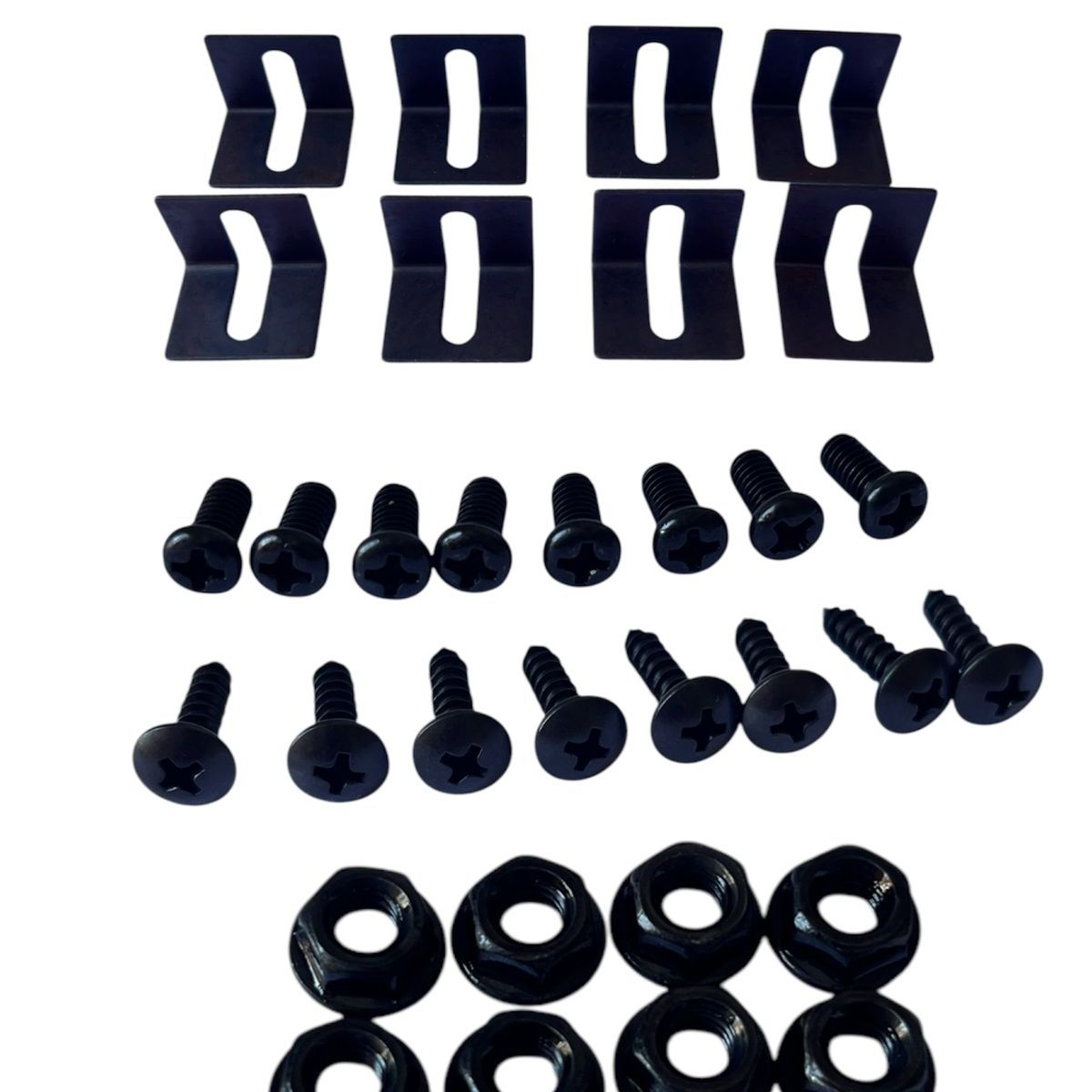 GENERICO - Deflector 4 Pzs Para Parachoque Apernado Aleta Fibra Carbono