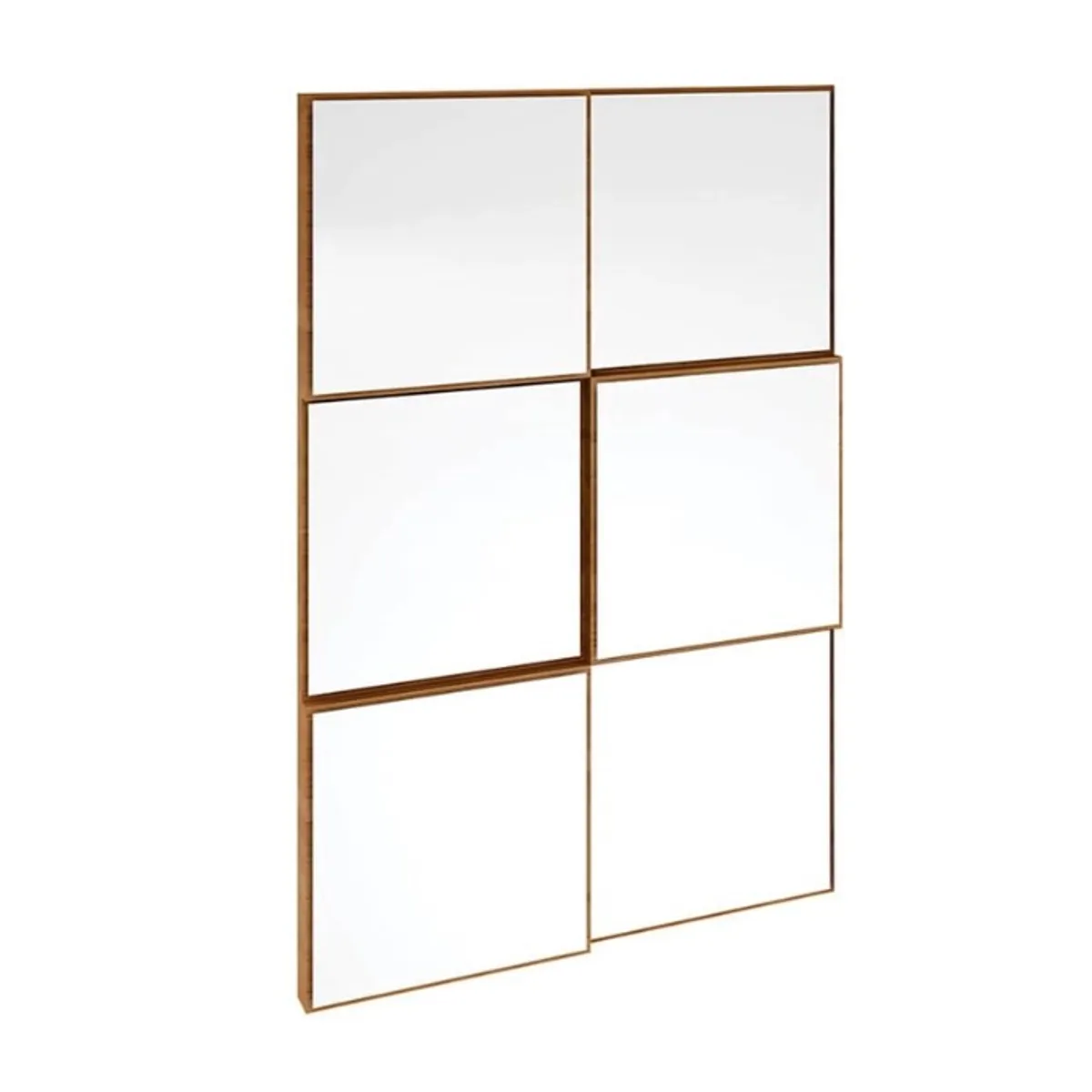 GENERICO - Espejo Decorativo De 75 Cm Con Diseño Cuadriculado 3D