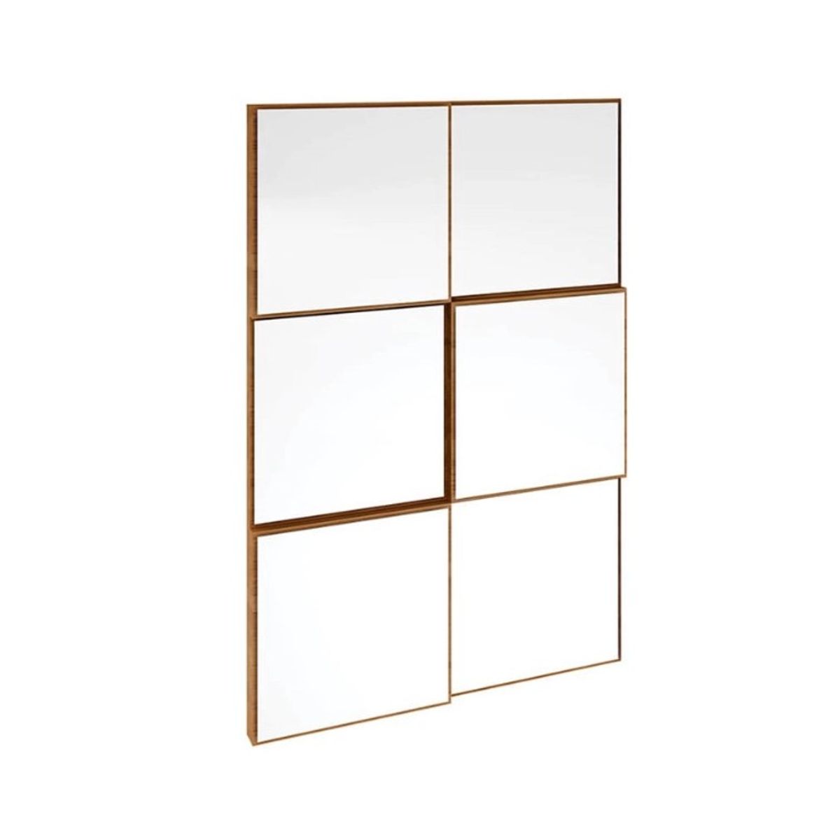 GENERICO - Espejo Decorativo De 75 Cm Con Diseño Cuadriculado 3D