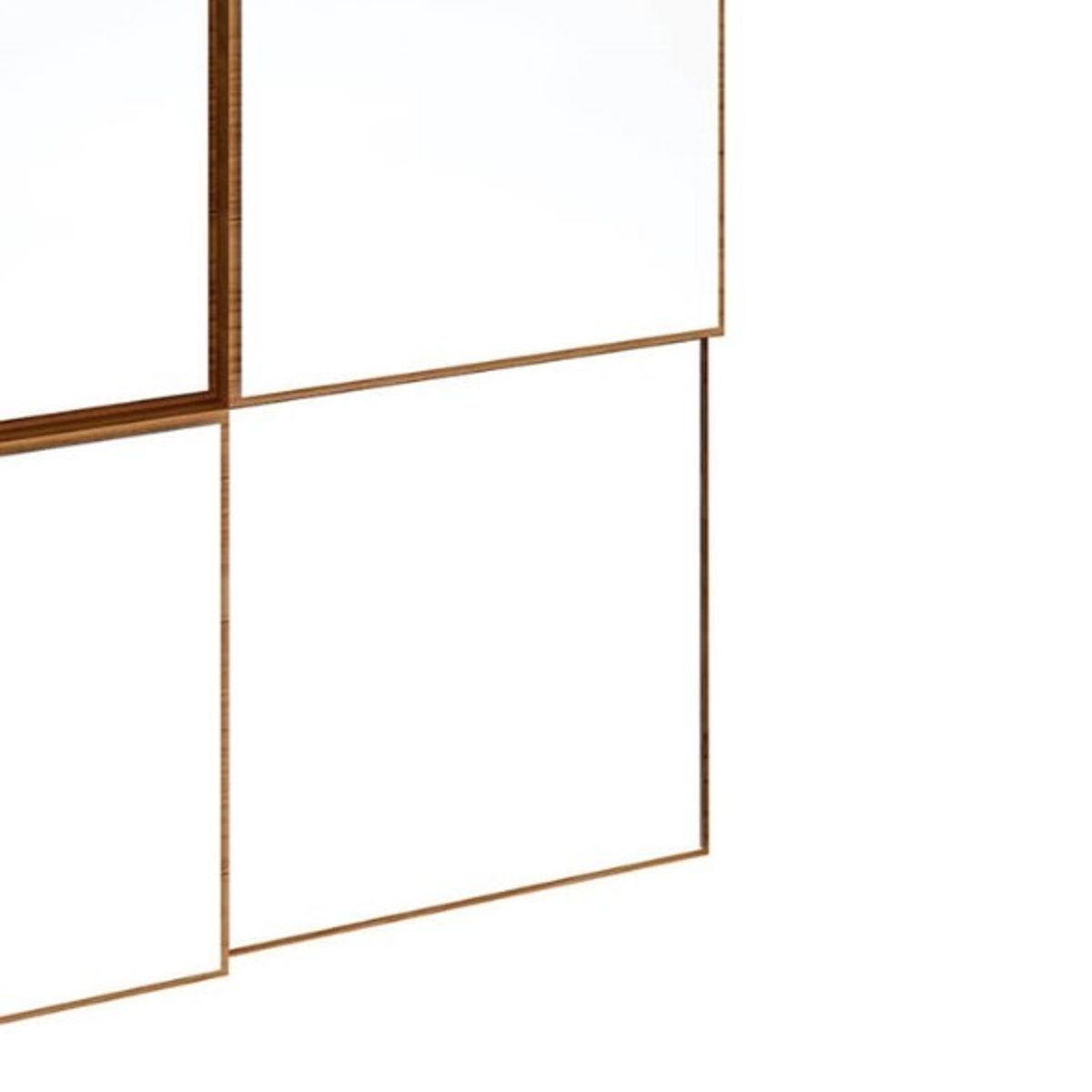 GENERICO - Espejo Decorativo De 75 Cm Con Diseño Cuadriculado 3D