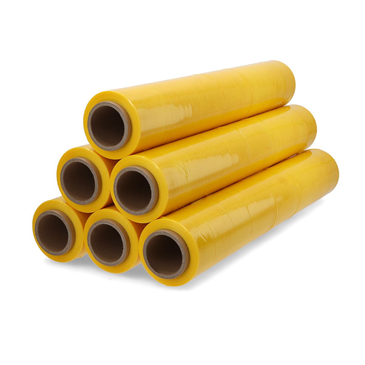 GENERICO - Film Stretch Amarillo 1,7kg 350m Pack Mayorista - Caja 6 Uds