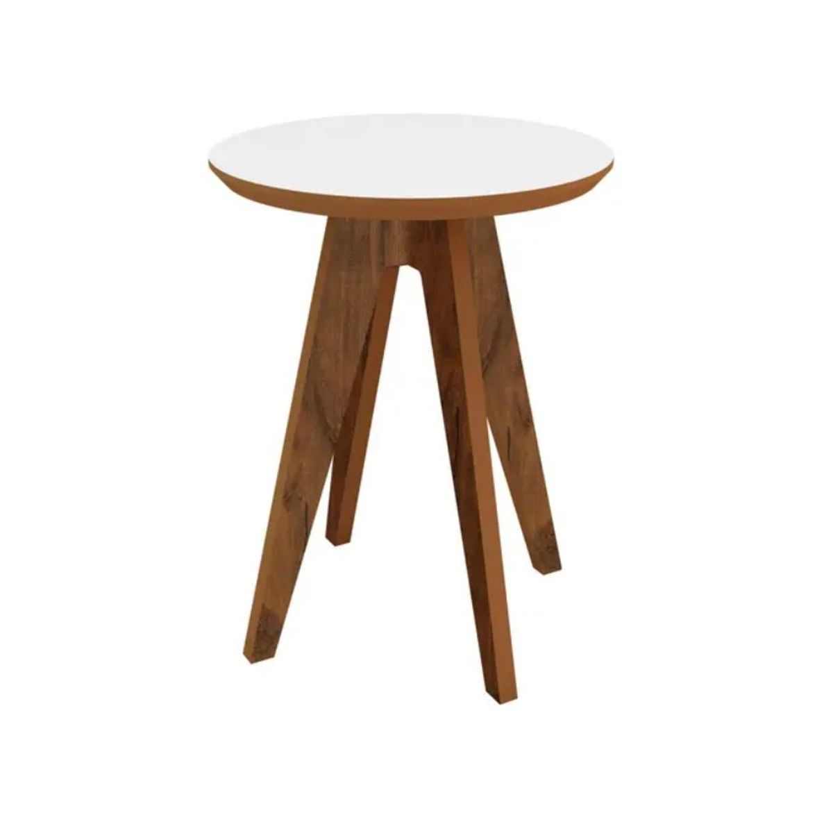 GENERICO - Mesa De Centro y Esquina Diámetro 60 Cm 100% MDF