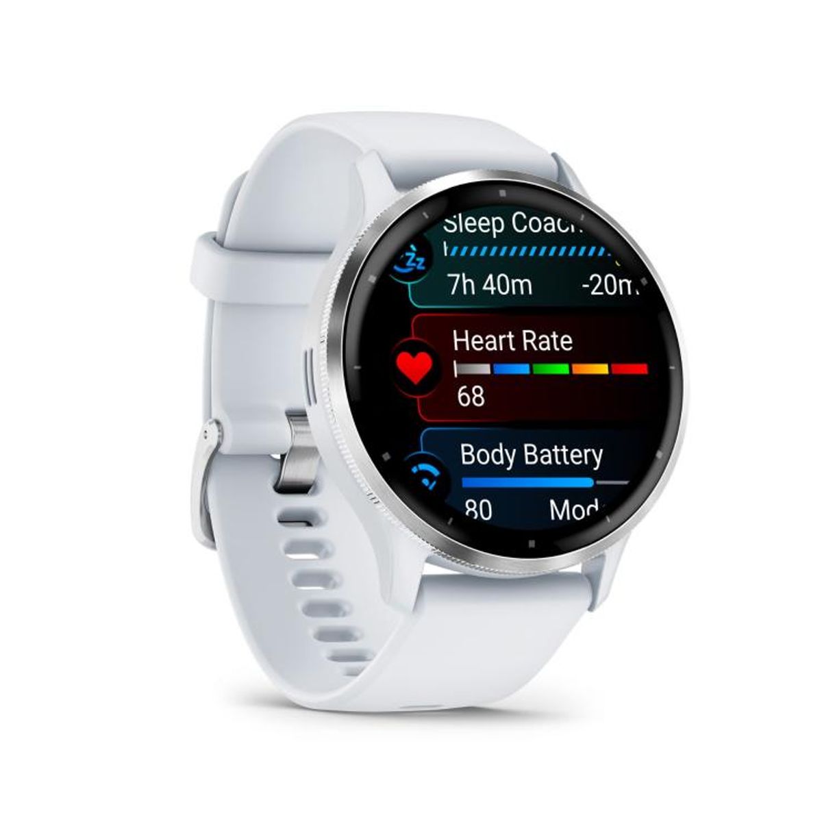 GARMIN - Venu 3 Whitestone + Passivated - Blanco