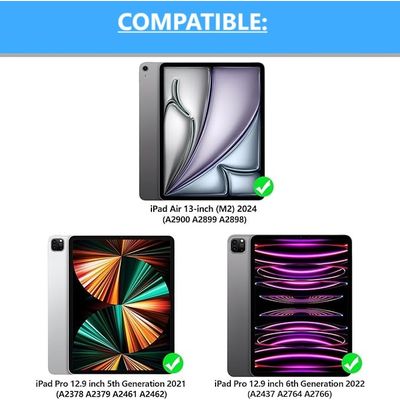 Imagen 2 del producto Carcasa Funda Con Teclado Para iPad Air 13"" 2024 / iPad Pro 12.9""