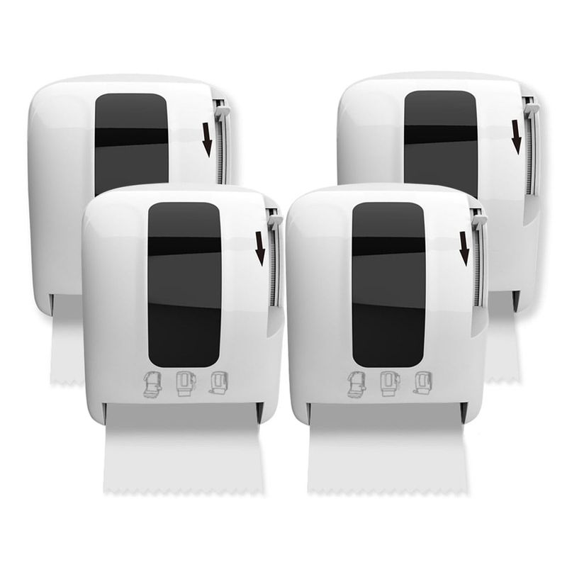 GENERICO - Pack 4 Dispensadores De Papel Toalla Con Palanca