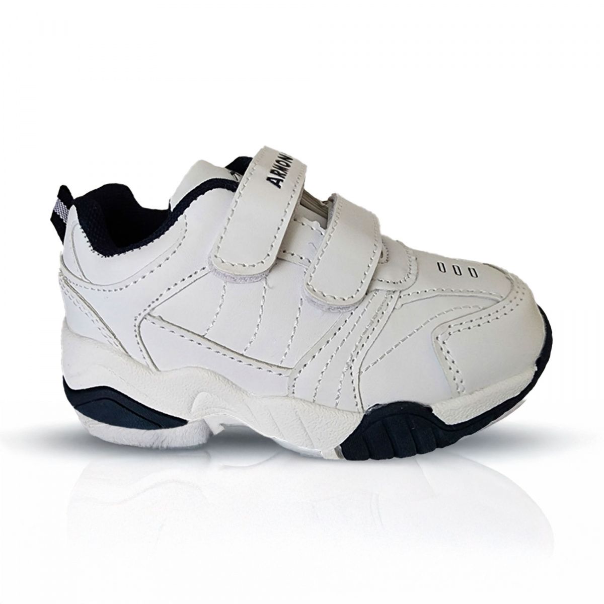 ARMONIA - Zapatillas Deportivas Escolares BlancoAzul con Velcro -7061
