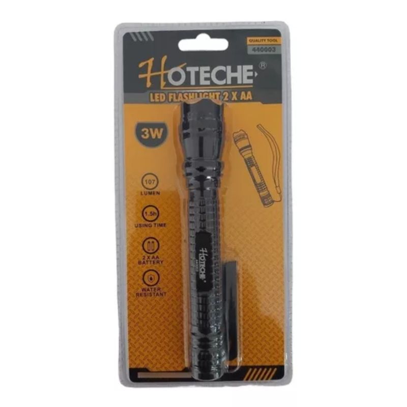 HOTECHE - Linterna Led 3w Resistente Al Agua Hoteche 440033