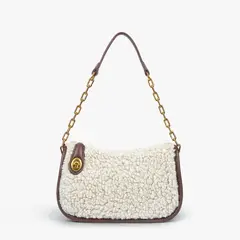ECOSUSI - Cartera Pequeña Bolso de Piel Artificial - Beige
