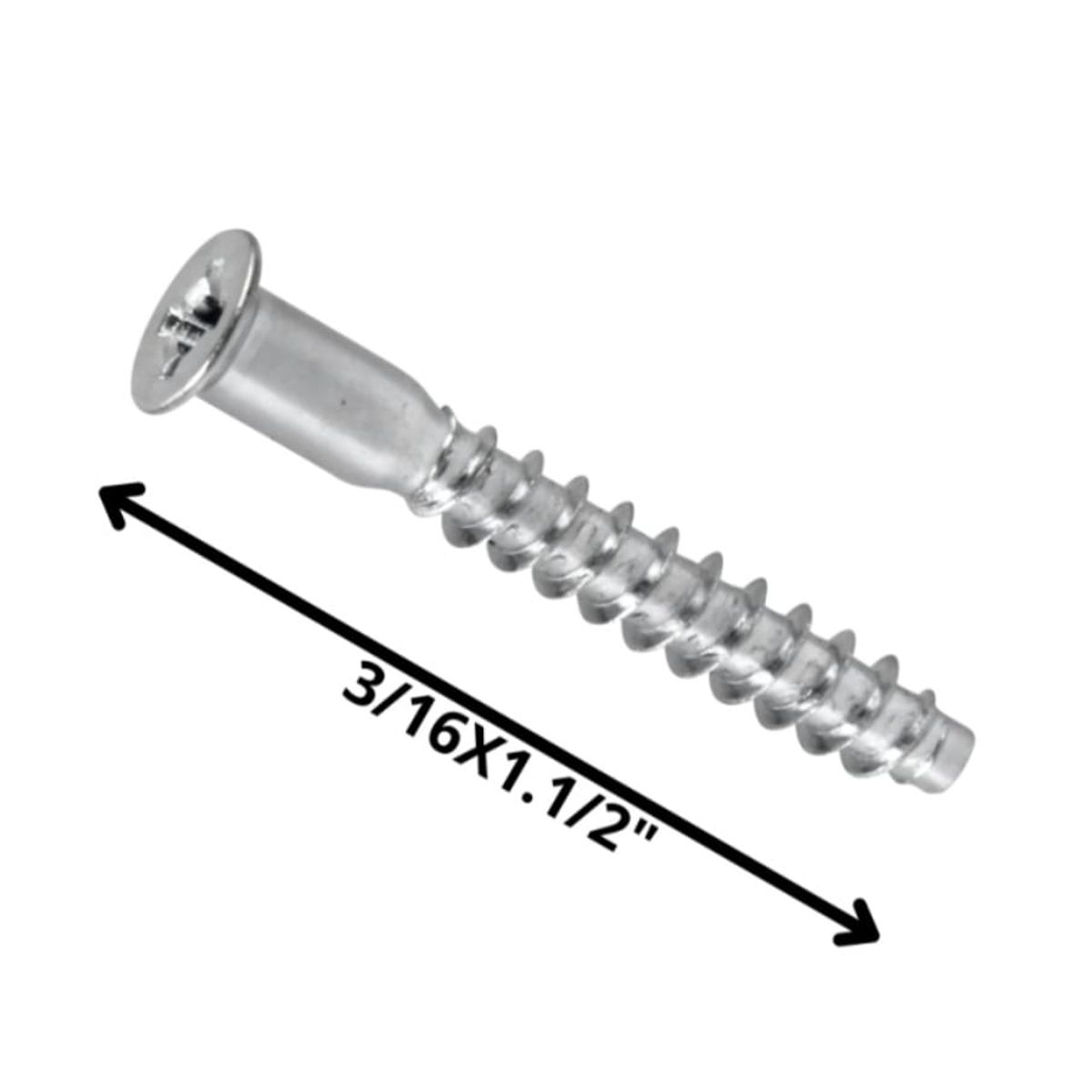 GENERICO - Tornillo Sobervio Zinc 3/16x1.1/2 100 unds