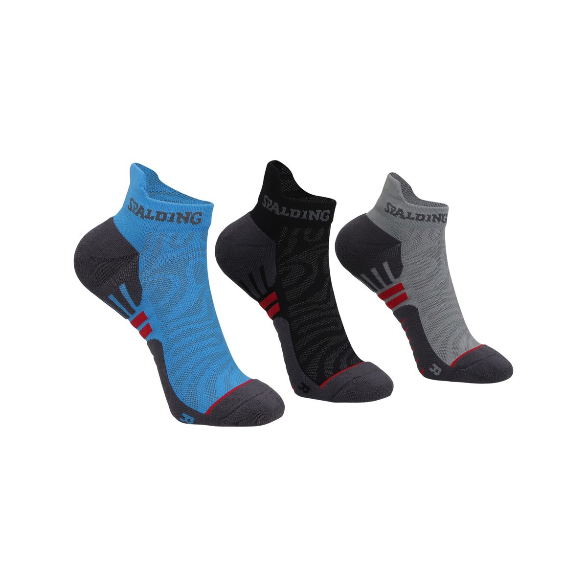 SPALDING - Calcetines Deportivos Cortos Spalding Tripack Adulto
