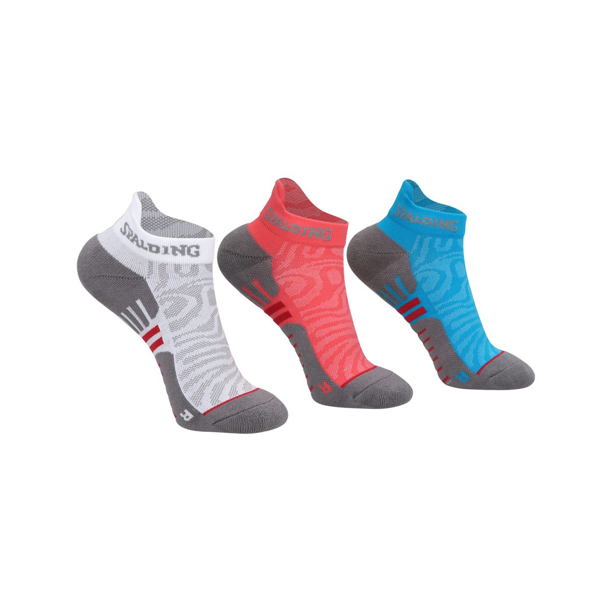 SPALDING - Calcetines Deportivos Cortos Spalding Tripack Adulto