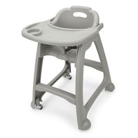 Silla De Comedor Para Bebé con Ruedas y Mesita