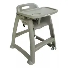 GENERICO - Silla De Comedor Para Bebé con Ruedas y Mesita