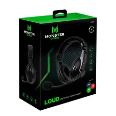 MONSTER GAMES - 550BK HEADSET GAMER MONSTER LOUD BLACK open box