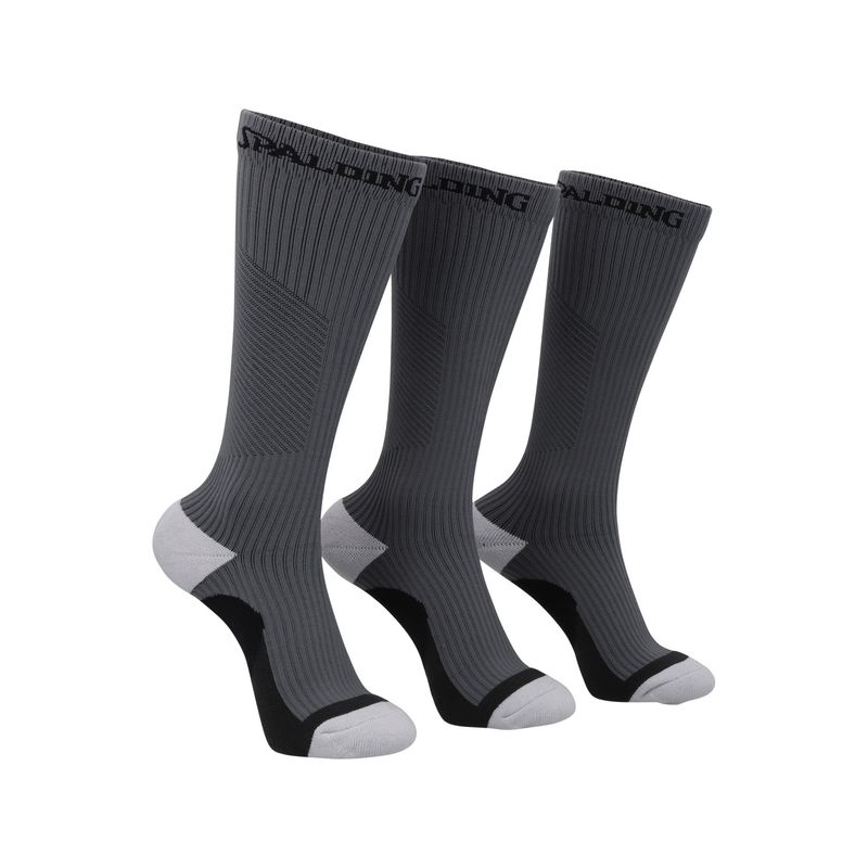 SPALDING - CALCETINES COMPRESION GRIS