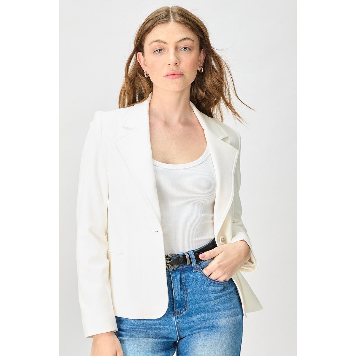 IO - Blazer Crudo Mujer Io