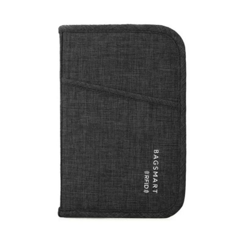 BAGSMART - Bagsmart Porta Documentos de Viaje LAX con Bloqueo RFID Negro