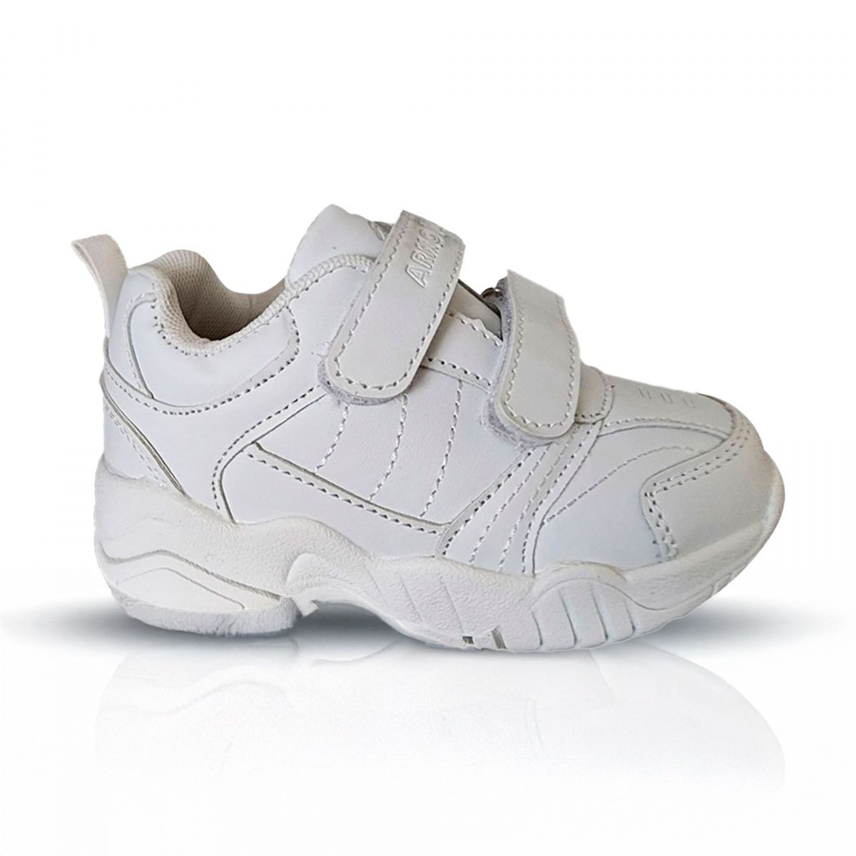 ARMONIA - Zapatillas Deportivas Escolares Color Blanco con Velcro -7060