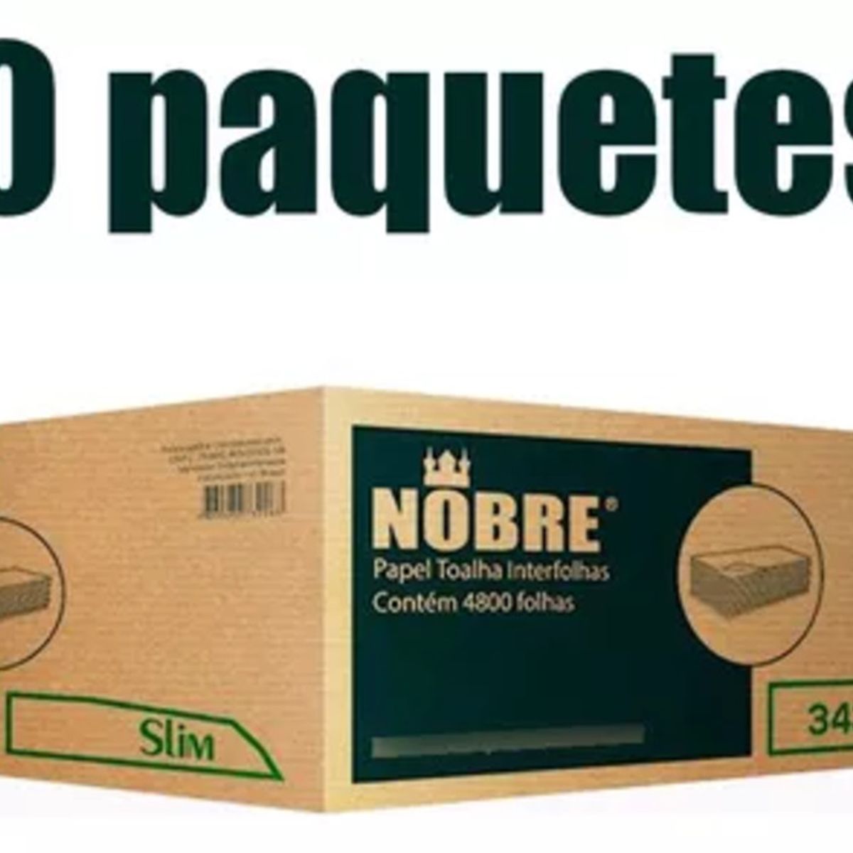NOBRE - Caja Toalla De Papel Interfoliado 240 Hojas 20 Cm 20 Packs.