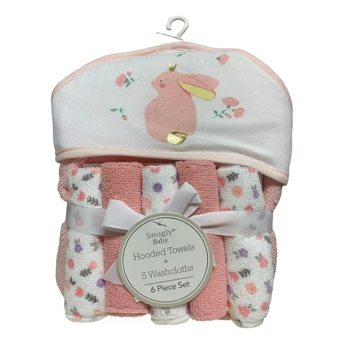 GENERICO - Set Toalla Con 5 Babitas Colores Pasteles