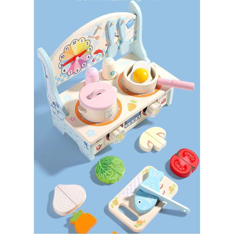 GENERICO - Juguete De Madera Cebra Cocina Para Niñas Niños Cod10008