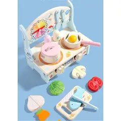 GENERICO - Juguete De Madera Cebra Cocina Para Niñas Niños Cod10008