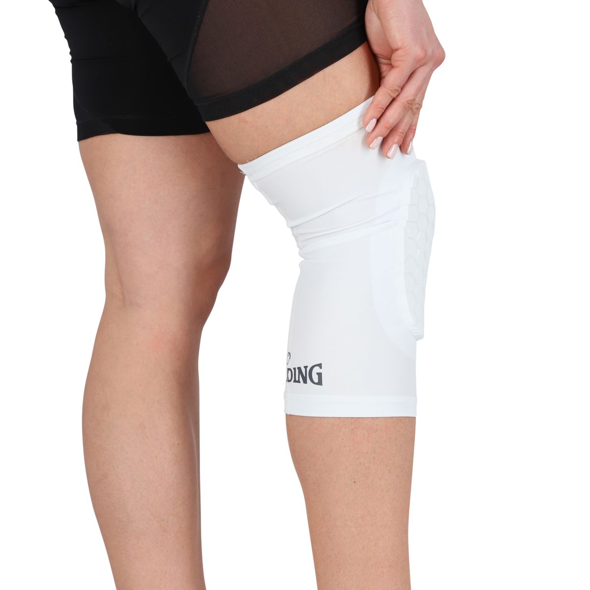SPALDING - Rodillera Spalding Acolchado Panal Blanco