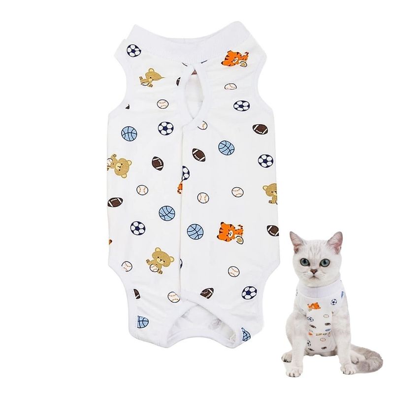 GENERICO - Traje Post Operatorio Para Gatos Ropa Talla M