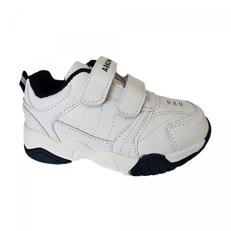 ARMONIA - Zapatillas Deportivas Escolares BlancoAzul con Velcro -7061
