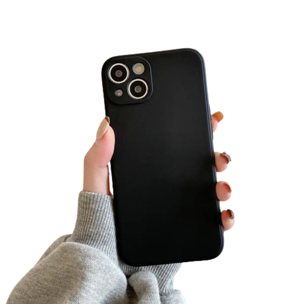 GENERICO - Carcasa Silicona Slim para iPhone 14 Pro Max / Negro